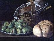 Luis Egidio Melendez Still Life With Figs oil painting on canvas
